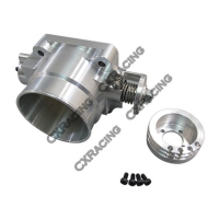 CX Racing Q45 80MM Billet Aluminum Throttle Body for Nissan Skyline Silvia S13 S14 S15 RB20DET RB25DET