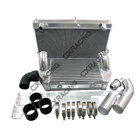 CX Racing Intercooler and Radiator V-Mount Kit for Mazda RX7 FD