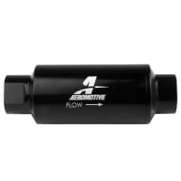 Aeromotive In-Line Filter 10AN 10 Micron Microglass Element Bright-Dip Black 2in OD