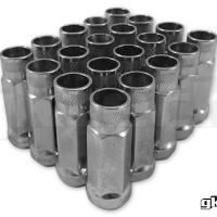 GKTech M12 x 1.25 Open End Lug Nuts – Silver