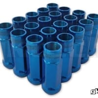 GKTech M12 x 1.25 Open End Lug Nuts – Blue