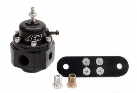 AEM Electronics Adjustable Fuel Pressure Regulator – Black | 25-302BK