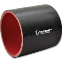 Vibrant 4 Ply Silicone Sleeve, 3″ I.D. x 3″ long – Black