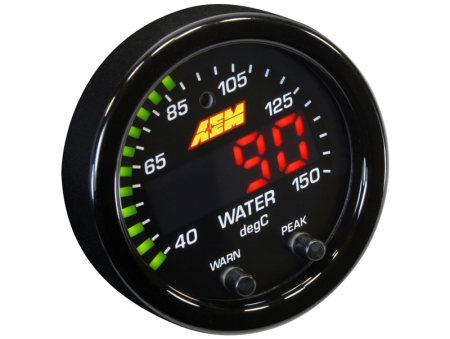 AEM X-Series 300F/150C Water/Trans/Oil Temp Gauge