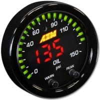 AEM X-Series 0-150 Oil Pressure Gauge Kit | 30-0307