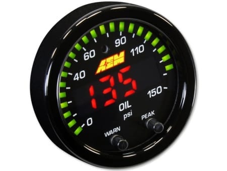 AEM X-Series 0-150 Oil Pressure Gauge Kit | 30-0307