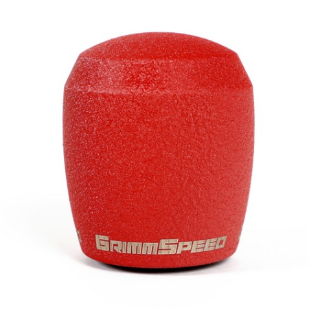 GrimmSpeed Stubby Shift Knob Stainless Steel Red – M12x1.25