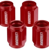 Project Kics Leggdura Racing Valve Cap Set – Red