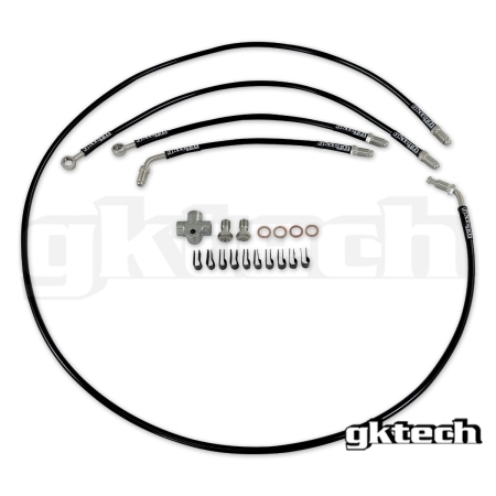 GK Tech Stainless Steel Braided Teflon Lined ABS Delete Kit | 240sx LHD