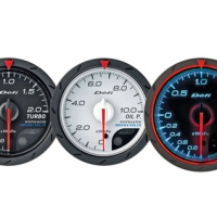 Defi Advance CR Series 60mm oil temp gauge – white