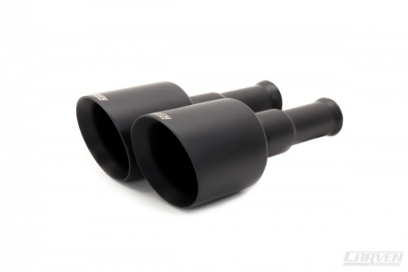 Carven 2019-2023 Ram (Gen 5) Direct Fit Exhaust Tip Replacement Set – 5.0” Exhaust Tips “Cerakote Black”