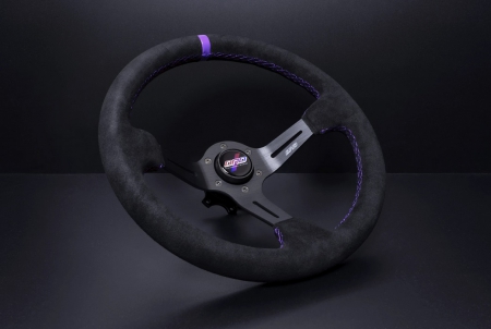 DND Performance 350MM Alcantara Race Wheel – Purple Stitch