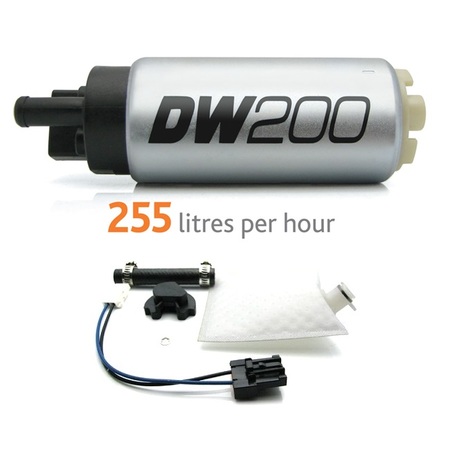 Deatschwerks DW200 255lph in-tank fuel pump w/ install kit for Nissan 240sx/Silvia 1994-2002