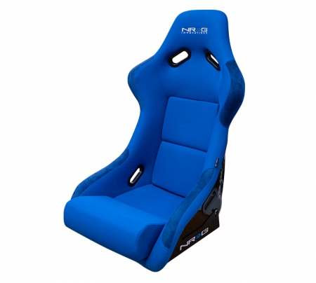 NRG FRP Bucket Seat (Blue Cloth) – Large