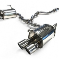 Invidia 15+ Subaru STI 4Dr Q300 Single Layer Stainless Steel Quad Tip Cat-Back Exhaust