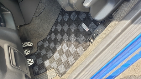 P2M SUBARU WRX GDA GDB RACE FLOOR MATS (FRONT/REAR 4 PCS SET) : DARK GREY