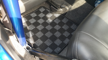 P2M SUBARU WRX GDA GDB RACE FLOOR MATS (FRONT/REAR 4 PCS SET) : DARK GREY