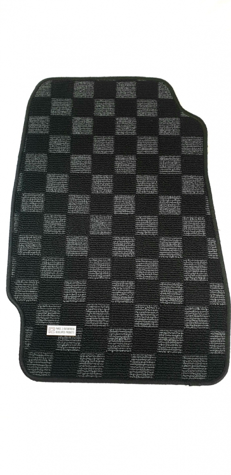 P2M HONDA CIVIC EG6 (3DR HATCH) & CIVIC CRX RACE FLOOR MATS : DARK GREY (EXTREME COVERAGE)