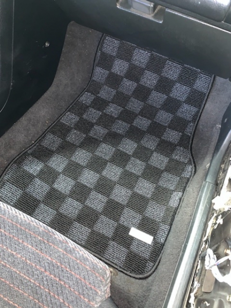 P2M HONDA CIVIC EG6 (3DR HATCH) & CIVIC CRX RACE FLOOR MATS : DARK GREY (EXTREME COVERAGE)