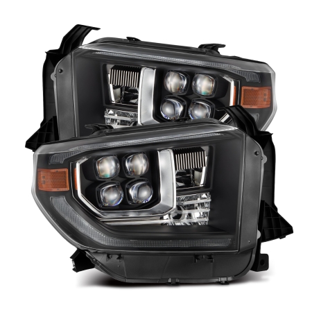 AlphaRex NOVA-Series LED Projector Headlights Black – 14-21 Toyota Tundra MK II