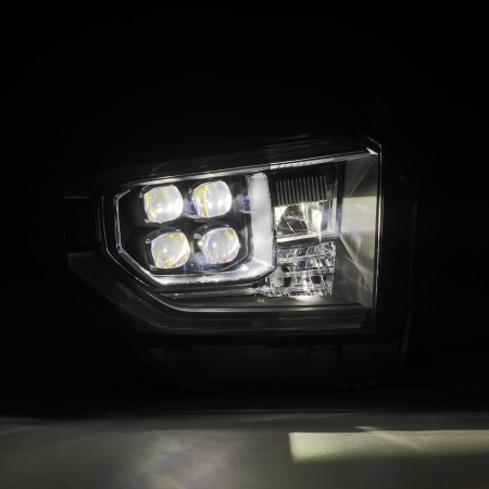 AlphaRex NOVA-Series LED Projector Headlights Black – 14-21 Toyota Tundra MK II