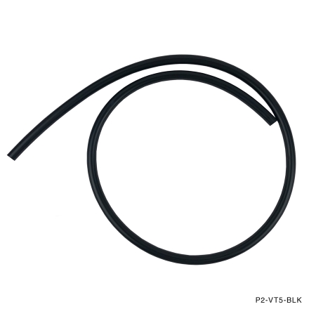 P2M VACUUM HOSE : 5MM ID, 2MM THICKNESS BLACK – PRICED PER FOOT