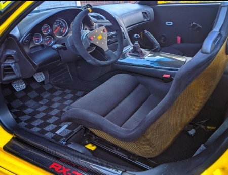 P2M MAZDA FD3S RX-7 RACE FLOOR MATS : DARK GREY