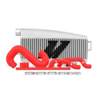 Mishimoto Subaru 02-07 WRX/04-07 STi Top-Mount Intercooler Kit – Powder Coated Silver & Red Hoses