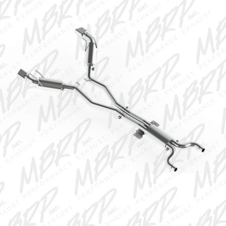 MBRP 3″ Dual Cat Back w/ Rectanglar Tips – 2010-2013 Chev Camaro, V8 6.2L Automatic (L99)