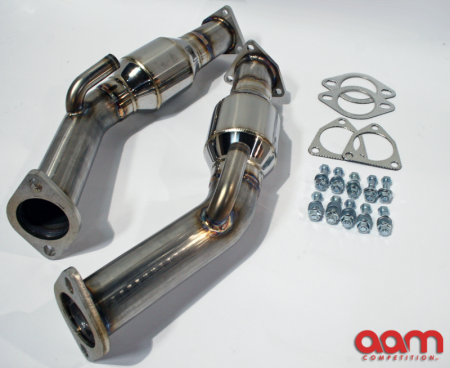 AAM Competition 2.5″ Resonated Test Pipes (350Z / G35)