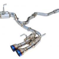 Invidia R400 Gemini Single Layer Quad Titanium Tip Cat Back Exhaust – Subaru WRX / STI 2015+