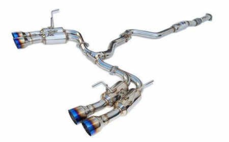 Invidia R400 Gemini Single Layer Quad Titanium Tip Cat Back Exhaust – Subaru WRX / STI 2015+