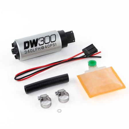 Deatschwerks DW300 340lph in-tank fuel pump w / Universal Install Kit. Fits Most