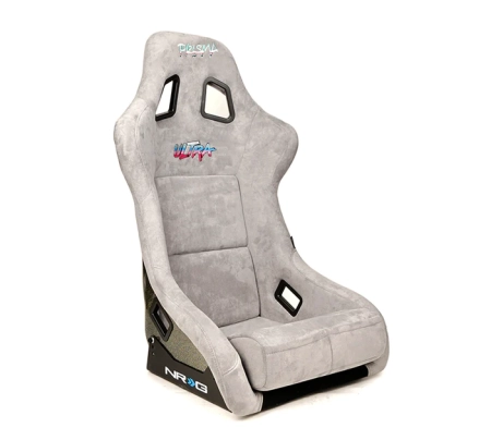 NRG FRP Bucket Seat ULTRA Edition – Medium (Grey Alcantara)